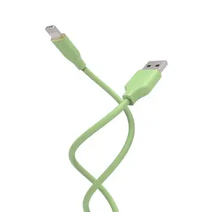 USB To Lightning Cable, Silicone USB To Lightning Charging Cable, Phone Accessories For iPhone Fast Charging