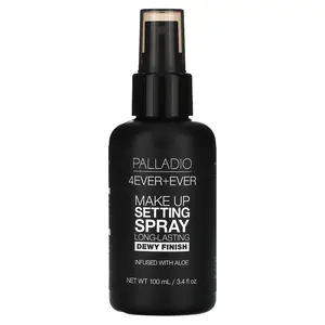 Palladio 4Ever + Ever, Makeup Setting Spray, Long-Lasting Dewy Finish, 3.4 fl oz (100 ml)