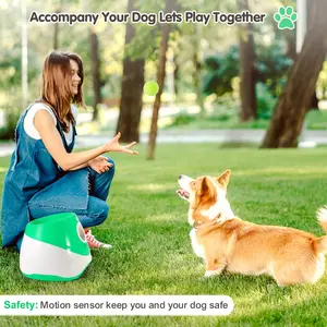 Pet Tennis Launcher Border Collie Dog Toy Ball Thrower, Automatic Ball Launcher for Dogs, Durable Pet Exercise Equipment