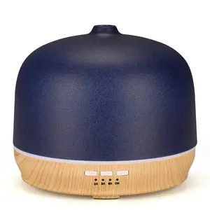 500ml ceramic essential oil diffuser, ultrasonic silent/seven-color light adjustable aromatherapy machine, large capacity/automatic humidifier, suitable for bedrooms, living rooms, offices