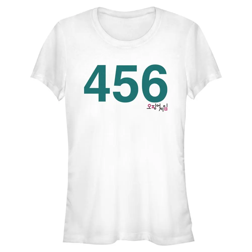Juniors Womens Squid Game Player 456 T-Shirt