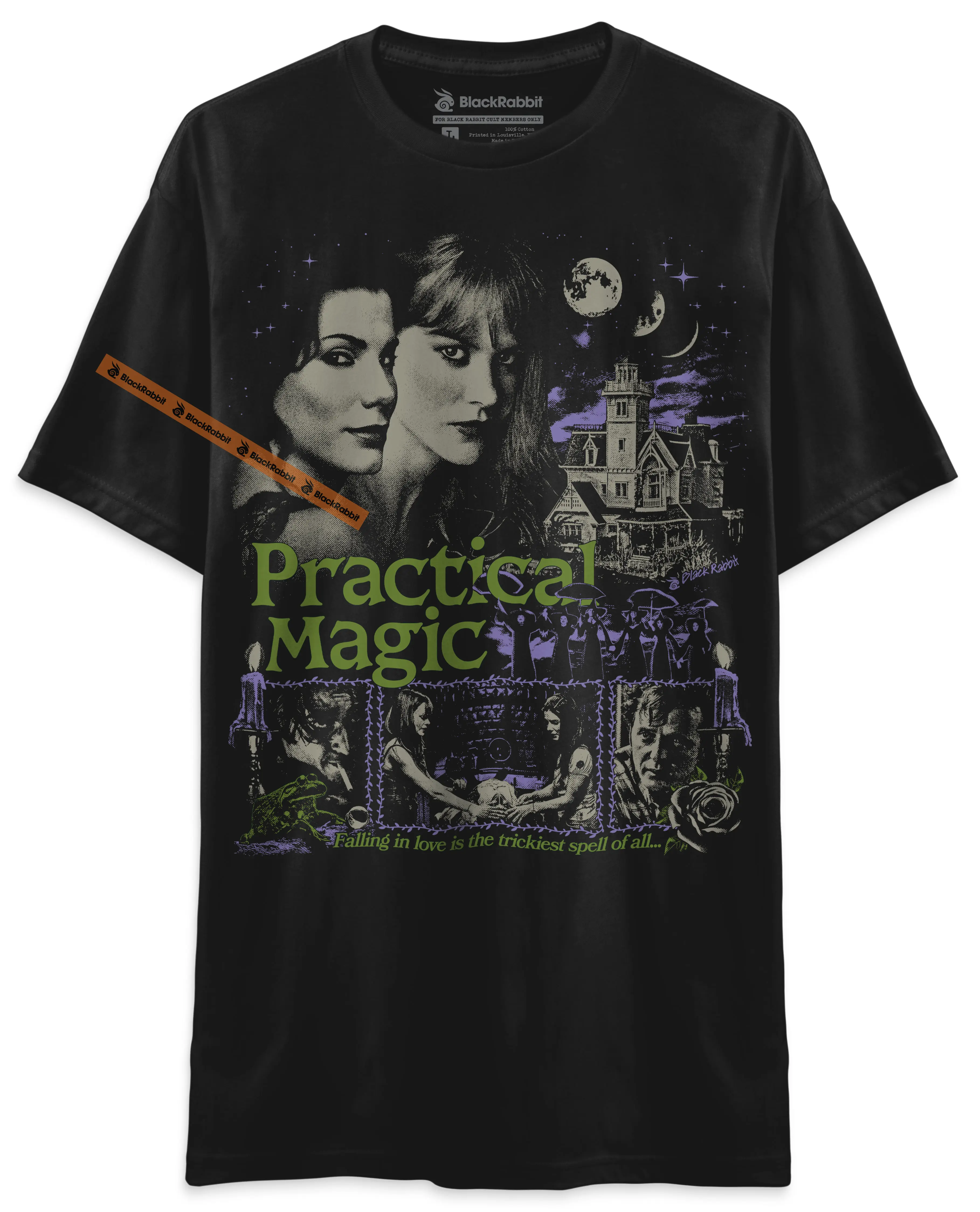 BLACK RABBIT Practical Magic Falling In Love Is The Trickiest Spell Of All Retro Unisex Classic T-Shirt