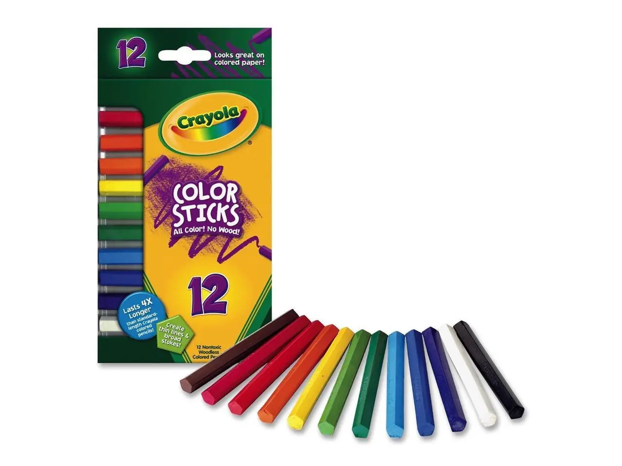 Crayola 12-ct Color Sticks Colored Pencils Crayola 12-ct Color Sticks Colored Pencils