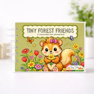 Tiny Forest Friends | Mini Coloring Book Collection Pocket-Size Coloring Books to Slow Down Anywhere