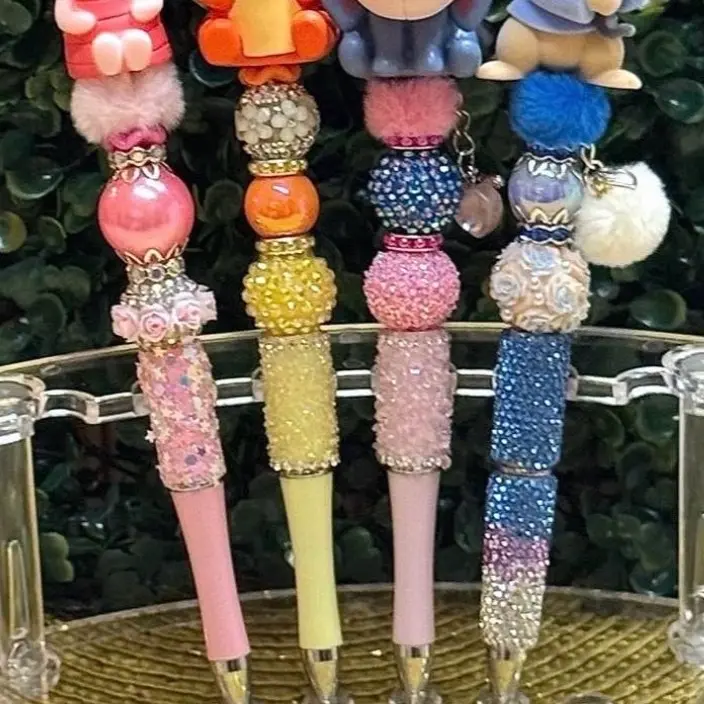 Cute Character Beaded Pens - Perfect for Coworkers and Crafters