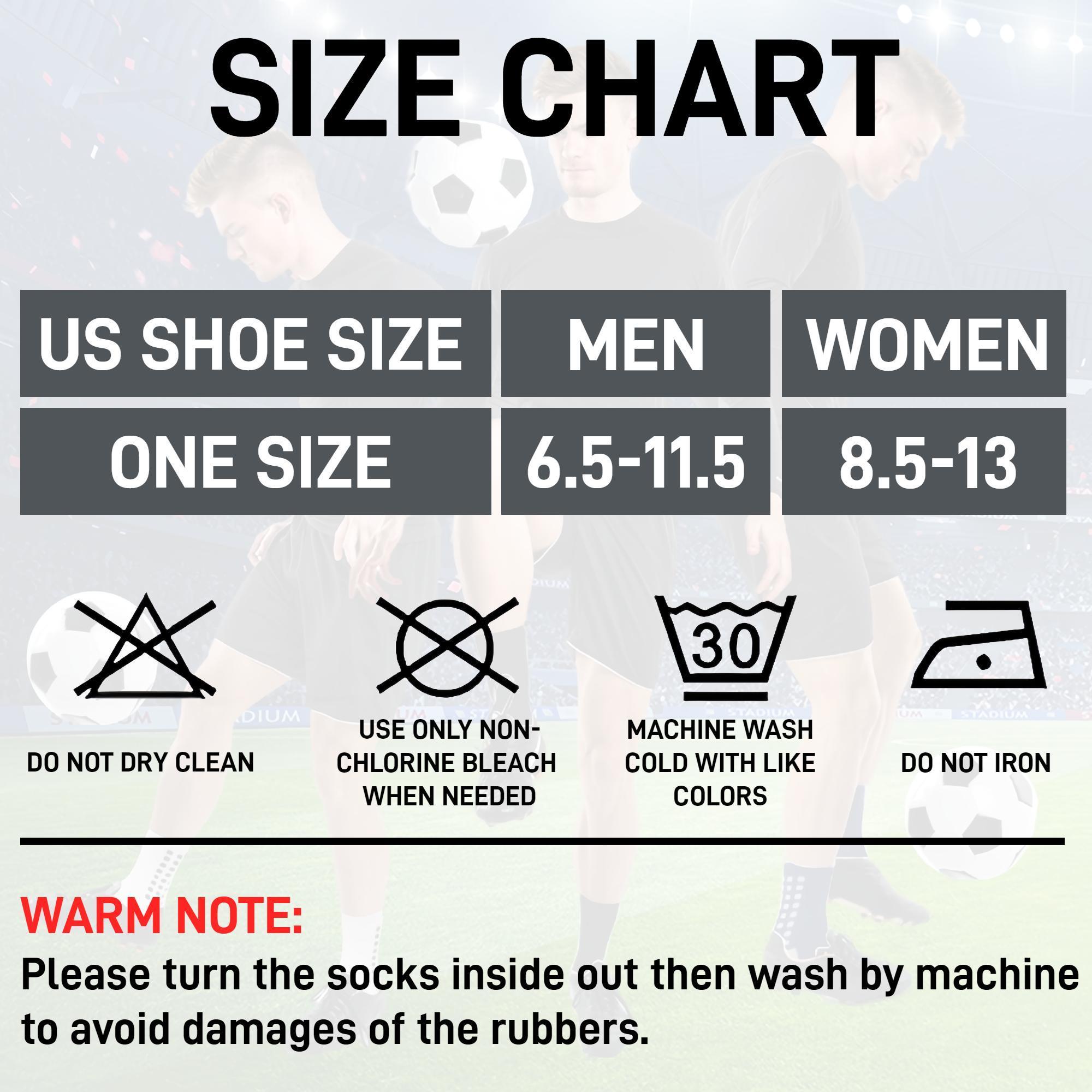 STANDWAY 2 Pairs Football Socks for Women & Men - Non-slip, durable, and breathable, specially designed for soccer, but also suitable for basketball and other sports.