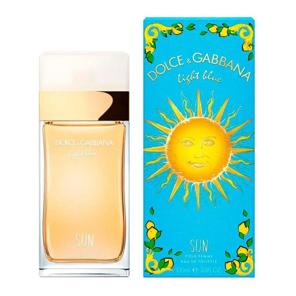 Dolce & Gabbana Light Blue Sun Eau de Toilette Spray for Women, 3.4 fl oz - Fresh, Long-Lasting Fragrance for Women