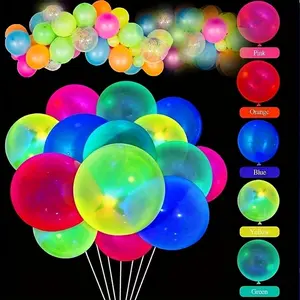 UV Reactive Fluorescent Latex Balloons, 10 Inch Night Glow Party Supplies, Perfect for Birthdays, Weddings, Holiday Celebrations