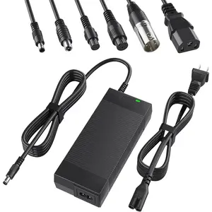 UL Certified 42V 2A Electric Scooter Charger with 7-in-1 Plugs for Electric Bike 36V Lithium Battery,Compatible with Razor,Gotrax,Jetson,Voyage,Ninebot,Segway,Swagtron,Pocket Mod, Sports Mod