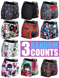 Women's Comfortable Elastic Sports Underwear, Digital Print Halloween Skull Design, Casual Breathable Fitted Shorts for All Seasons, Funny Sports Shorts
