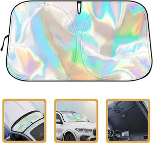 2026 Foldable Anti-UV Windshield Sunshade, Multipurpose Car Front Window Heat Protective Umbrella for Sedan SUVs, Automotive Exterior Accessories for Men & Women, Car Stuff, Vehicle