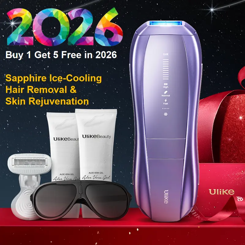 Ulike Laser Hair Removal Air 10 IPL Device with Ice-Cooling Contact Dual Lights Skin Sensor & SHR Mode for Comfortable Effective Results - Epilator