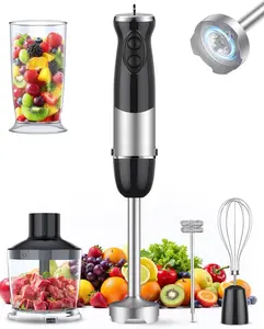 Immersion Blender Handheld 1000W 5 in 1 Corded Stick Hand Blender Kitchen with 12 Speed, , Mixing Beaker, , Whisk, Milk Frother,  Emulsifier for Soup,  , Sauce, Puree