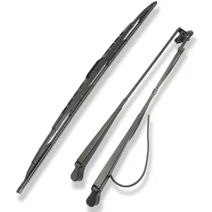 Windshield Wiper Arm and Blade Compatible with Track Skid Steer Loader L221 L228 L223 L230 L225 L234 C232 L213 C227 C238 L215 L216 L218 L220 T140 T180 T190 Replace OE 47778552 47405956
