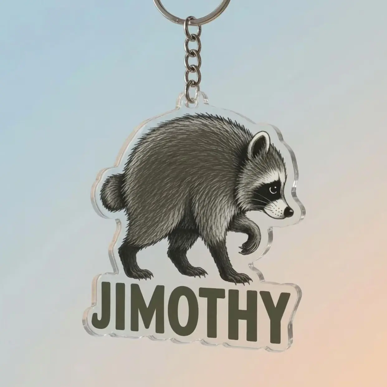 Jimothy The Raccoon Keychains | Funny Bag Charm