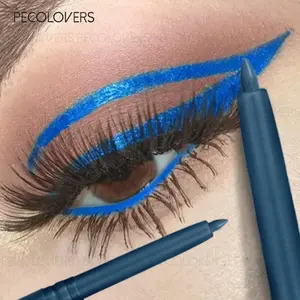 Colored Eyeliner Pencil, Deep Plum Brown, Creamy Texture Smudge-Proof, 12H Wear for Daily Use, Forest Green Stardust Brown Glazed Dark Green Klein Blue