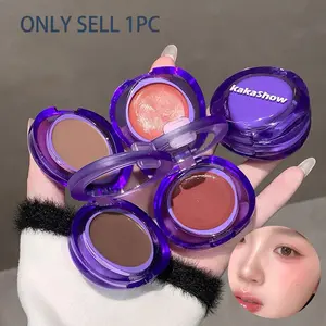 Kakashow Dual-Color Lip Blush Palette, Matte Finish, Moisturizing, Korean Style, Affordable, Versatile, Daily Use, Single Item