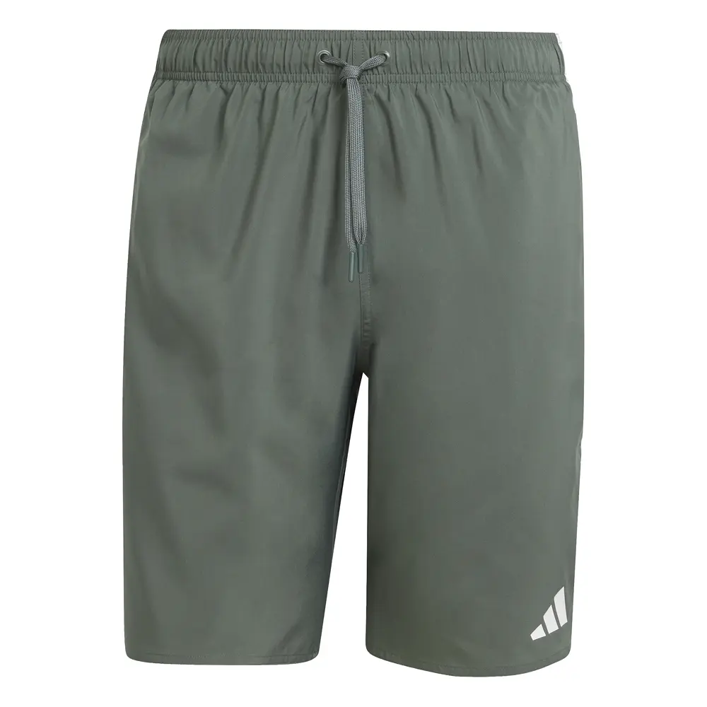 adidas Mens 3-Stripes Swim Shorts 8-Inch Casual Swimwear Casual Lightweight - Grey