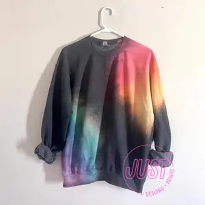Reverse Tie Dye Rainbow Sweatshirt