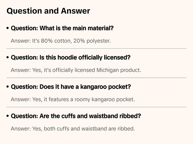 Michigan Wolverines Big Break Hoodie