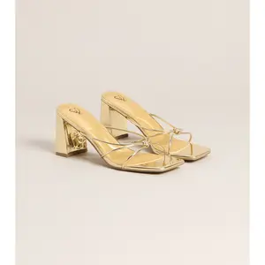 Fashion Fix Knotted Block Heel Mules