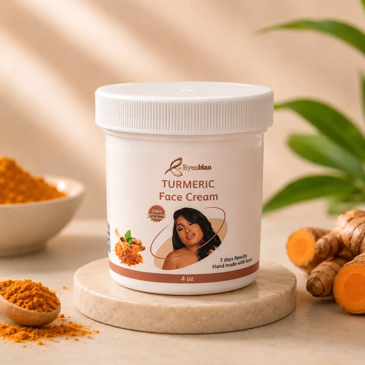 Byen Blan Face Cream – Papaya, Lemon & Turmeric – 4 oz – 3 Scent Variants