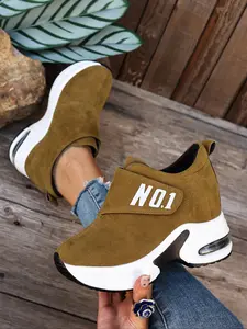 Fashion Thick Sole Casual Sneakers for Women, Trendy Sneakers, Magic Tape Dad Shoes, Comfortable Versatile All-Season Footwear, Must-Have for Daily Wear