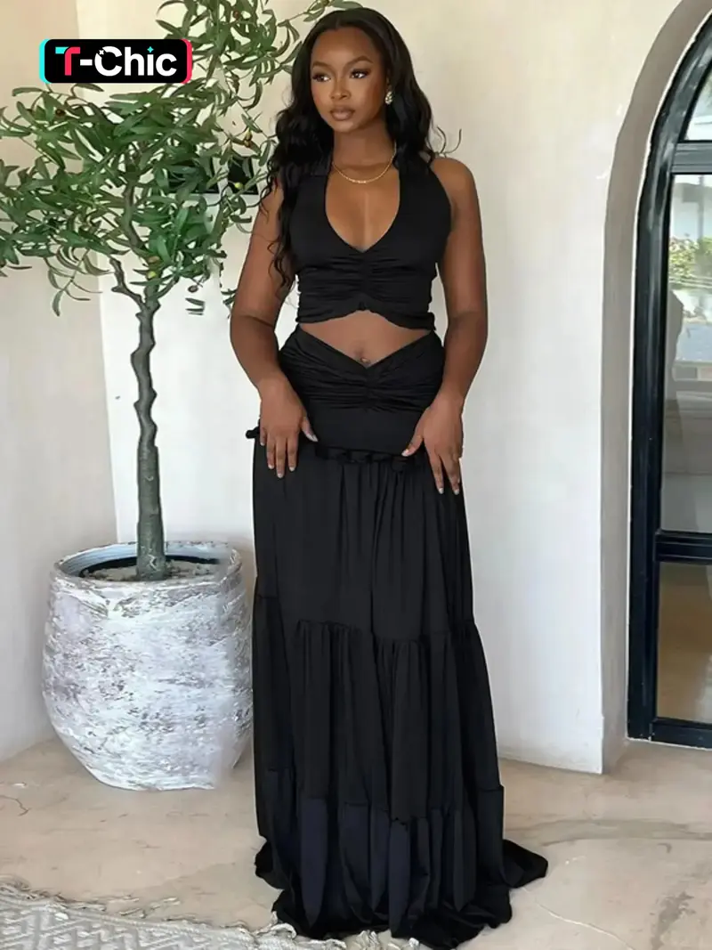 halter top long sleeve - TikTok Shop