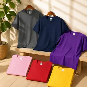 Men's 3-Pack Oversized 180GSM Lightweight Cotton T-Shirts -Menswear Top, Breathable Quick-Dry, Reinforced Neckline,Unisex for Beach Vacation, Outdoor Activities