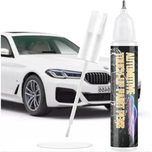 Touch Up Paint for Cars(White), Automotive Touch Up Paint Pen, Two-In-One Car Paint Scratch Repair, Car Scratch Remover for Deep Scratches, Special-Purpose White Car Paint Universal Color.