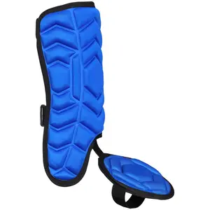 Exxact Sports Batter's Baseball Leg Guard with Adjustable Straps, Shin Guard Baseball - (Royal Blue)
