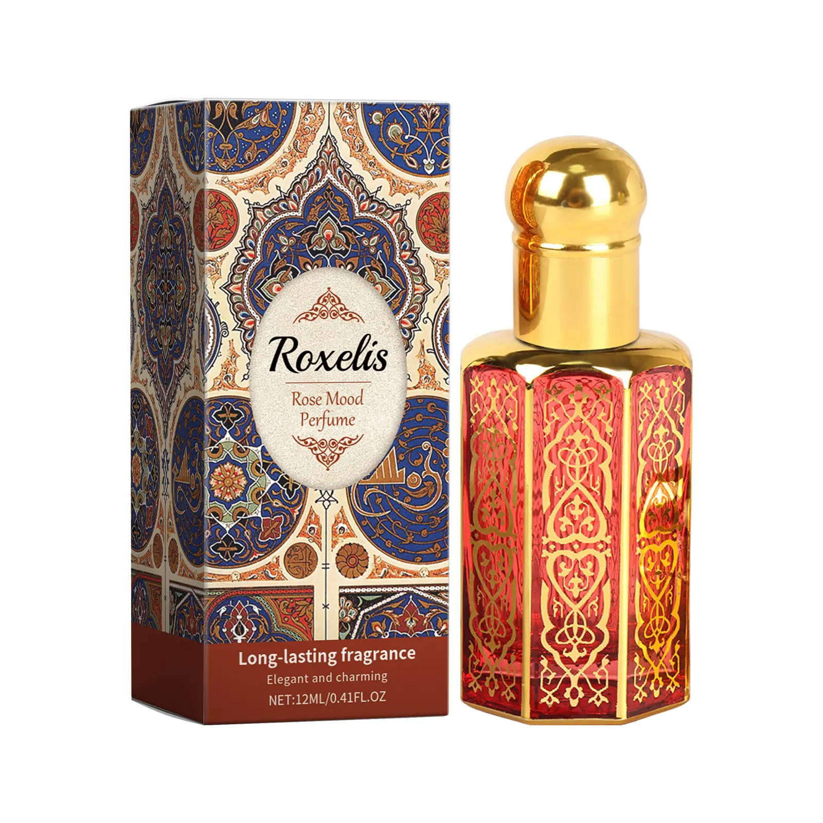 Women's Arab Rose Perfume - Natural, Fresh, Exotic Floral Scent, Long-Lasting, Portable, Elegant Charming Fragrance (Beauty & Personal Care, Women's Fragrance)
