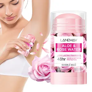 Aloe Vera Rose Deodorant Stick, 48-Hour Freshness, Invisible Solid Formula, No Marks, Aluminum-Free, Full Body Use, 40g