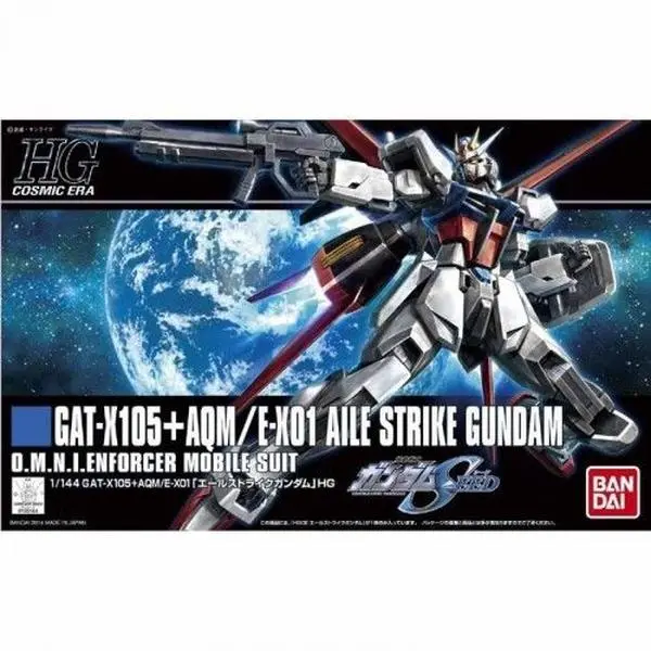 Bandai Hobby HGCE SEED Aile Strike Gundam HG 1/144 Scale Model Kit