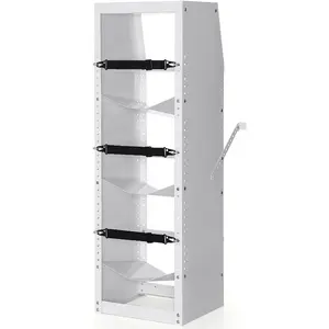 summervibes Refrigerant Cylinder Organiser Rack, Fits 3x 30-50lb Tanks, 14.64x13.97x46.06 in, Secure Holders for Freon, Oxygen, Nitrogen Gases (Tools & Hardware Hand Tool Accessory)