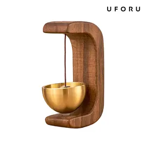 UFORU Suction Door Type Solid Wood Wind Chime,  Hangable Entry Door Bell, Vintage Door Bell Hanging Ornament, Home Decor Supplies, Wall Decor, Modern,Valentine's Day gift Wireless Smart Doorbell Wireless Video Doorbell#SummerWins#DFYD