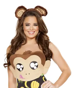 Roma Costume 4714H-AS-O-S Womens Monkey Ears One Size