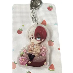 Shoto Todoroki Boku No Hero Academia Keychain Pendant My Hero Academia Gift Jewelry Accessories Anime