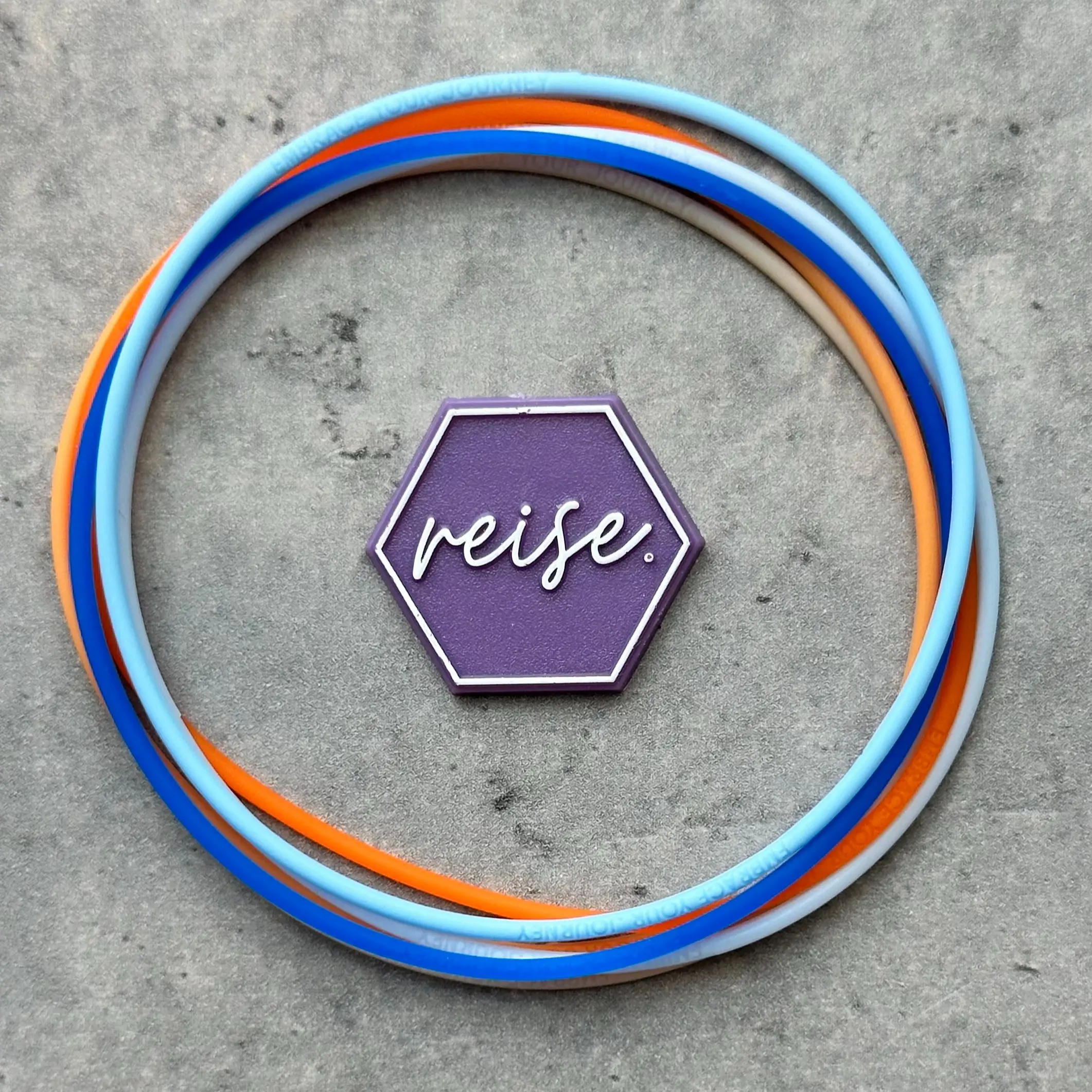"For Real Life” / Silicone Stacking Bracelets / Moments Collection Stack