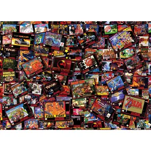 Super Never Ending Showdowns Retro Video Games 1000-Piece Jigsaw Puzzle