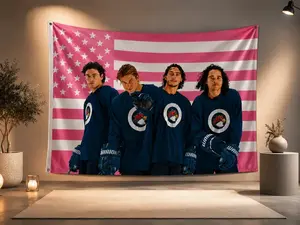 The Deal Briar Hockey Team Tapestry Flag, Graham Off-Campus , Hockey Romance Wall Decor, Campus Hockey, Briar University Hockey Photo