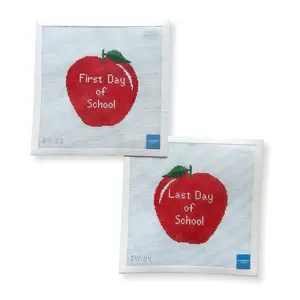 First and Last Day of School Needlepoint Canvas