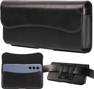 Holster for  15 15 Pro 14, 14 Pro, 13 Pro, 13, 12 Pro, 12,  11, XR -  Cell Phone Case with Belt Clip [ Closure] Phone Belt Holder for Men, Black