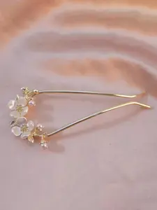 Elegant Flower Design Hair Pin,  2024 New Style Exquisite Trendy Hair Pin, New Chinese Style Fashionable Hair Accessories for Women & Girls