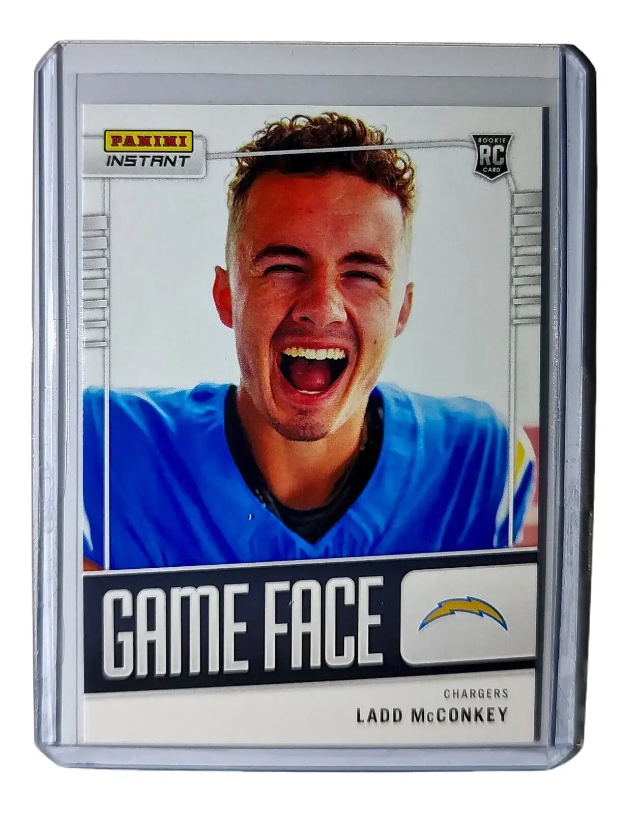 Ladd McConkey 2024 Panini Game Face #18 NFL Rookie Card LA Chargers 1/331 Raw Sports Single Card