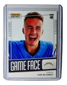 Ladd McConkey 2024 Panini Game Face #18 NFL Rookie Card LA Chargers 1/331 Raw Sports Single Card