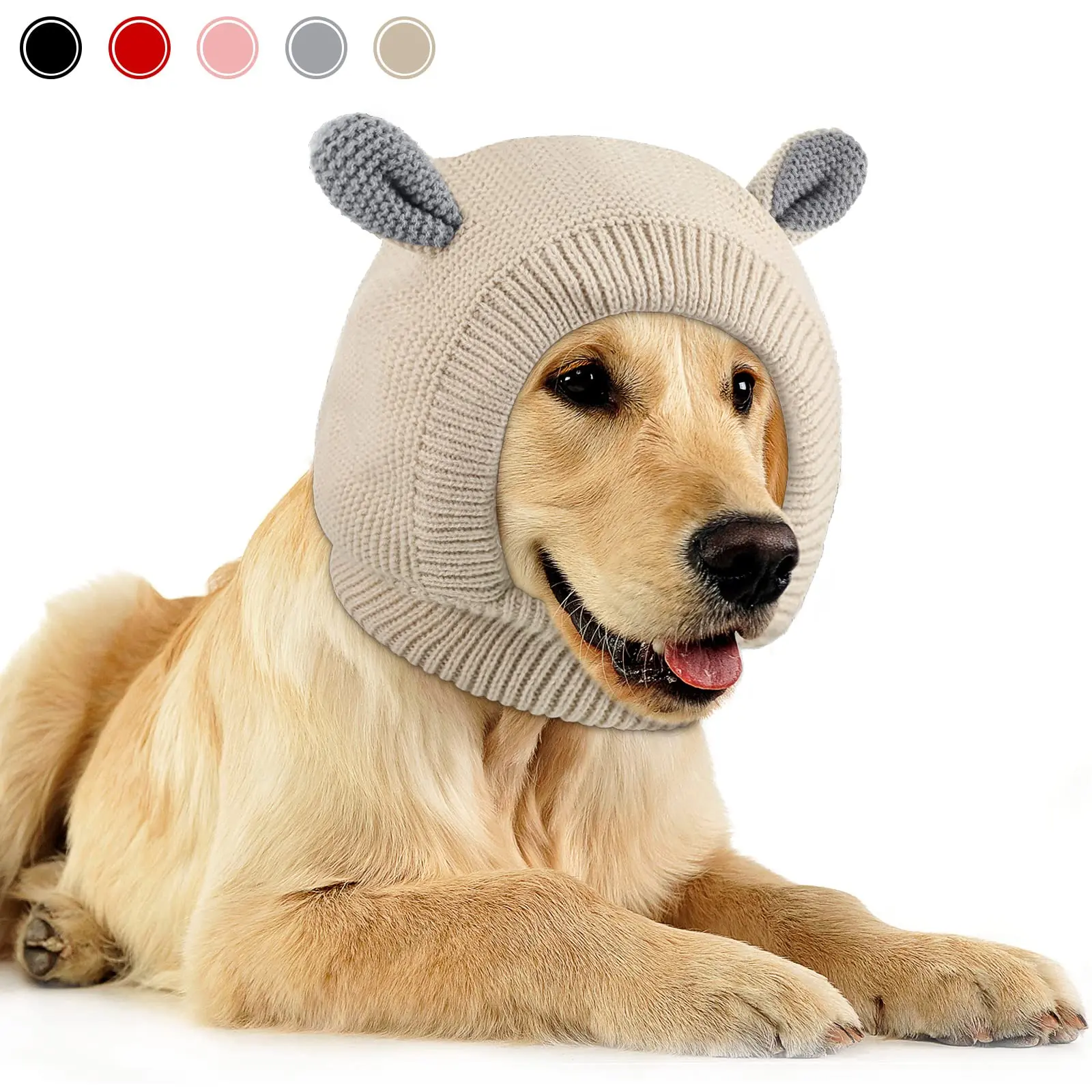Dog Winter Hats for Large Dogs, Small Dog Hat Dog Ear Muffs Noise Protection, Dog Knitted Hat Holiday Outdoor Walking Essential Clothing Matching