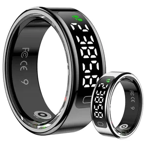 New R11C Smart Ring with Display Screen, Gesture Control, Sleep and Heart Rate Monitoring, Wearable for Health, Step Counting, and Calorie Tracking