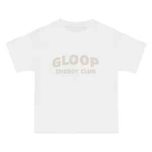 Gloop Energy Club graphic T-Shirt | 'Energy You Can Chew' chest and back print