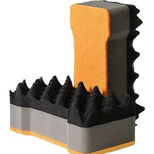 Wash Sponge Extra Thick Big Microfiber Non Scratch Multi-Layered Wash Sponge Heavy Duty for , ,  Gentle  Cleaning Highly Absorbent, Durable, Easy to Clean (Orange)